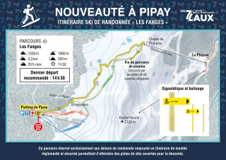Itinéraires ski de rando Les Fanges 7Laux Pipay